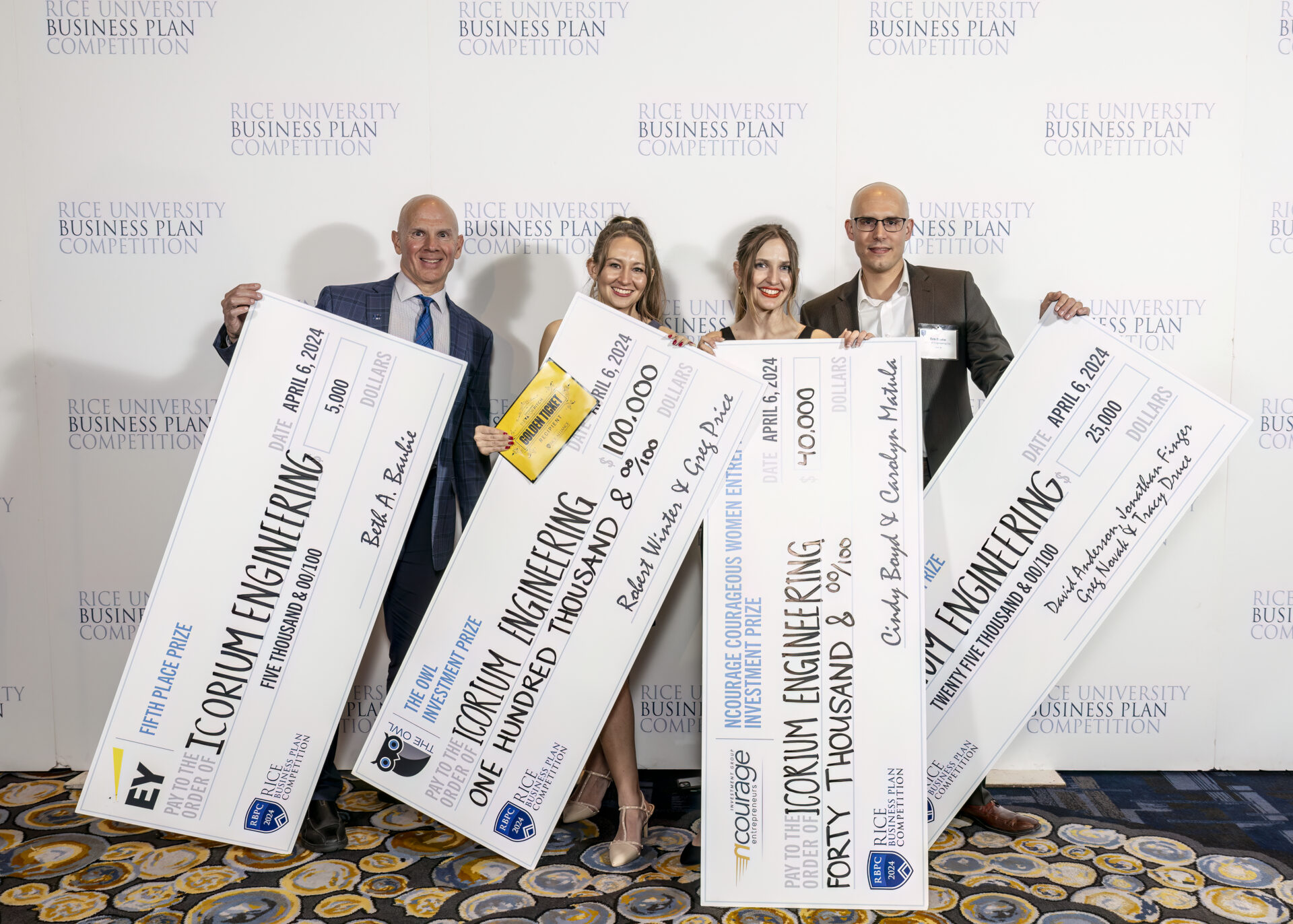 Icorium Wins Big at 2024 Rice Business Plan Competition in Houston.